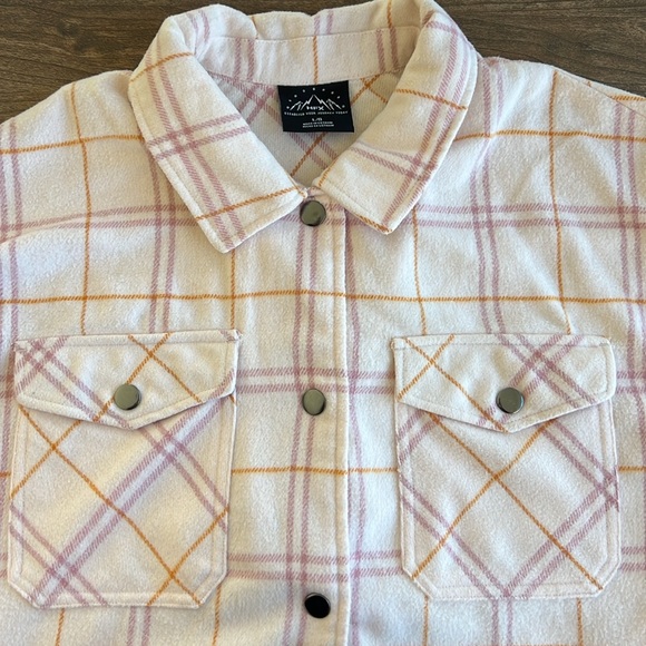 HFX plaid flannel jacket, size large - Picture 6 of 10